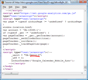 Google Analytics Tracking