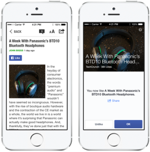 Converting auto-updates into custom content from App users