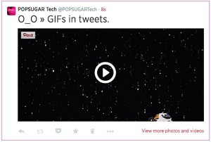Post away the tweet with GIF image.