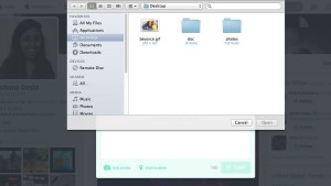 Choose the downloaded GIF images from your system.