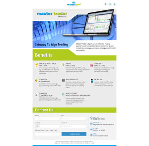 Master trader landing page