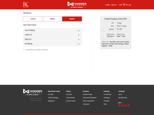 Wonder UI cart page Payment