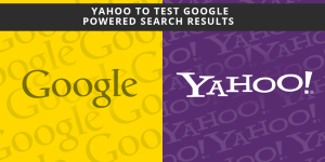 Yahoo test Google Powered Test Result