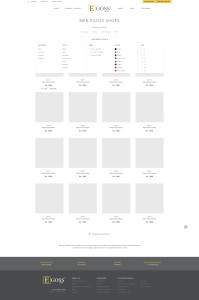 egoss category Filter drop down