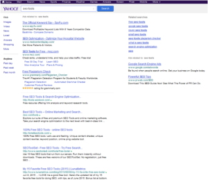 yahoo search