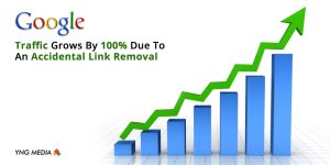 Google Traffic Grows By 100% Due to an Accidental Link Removal